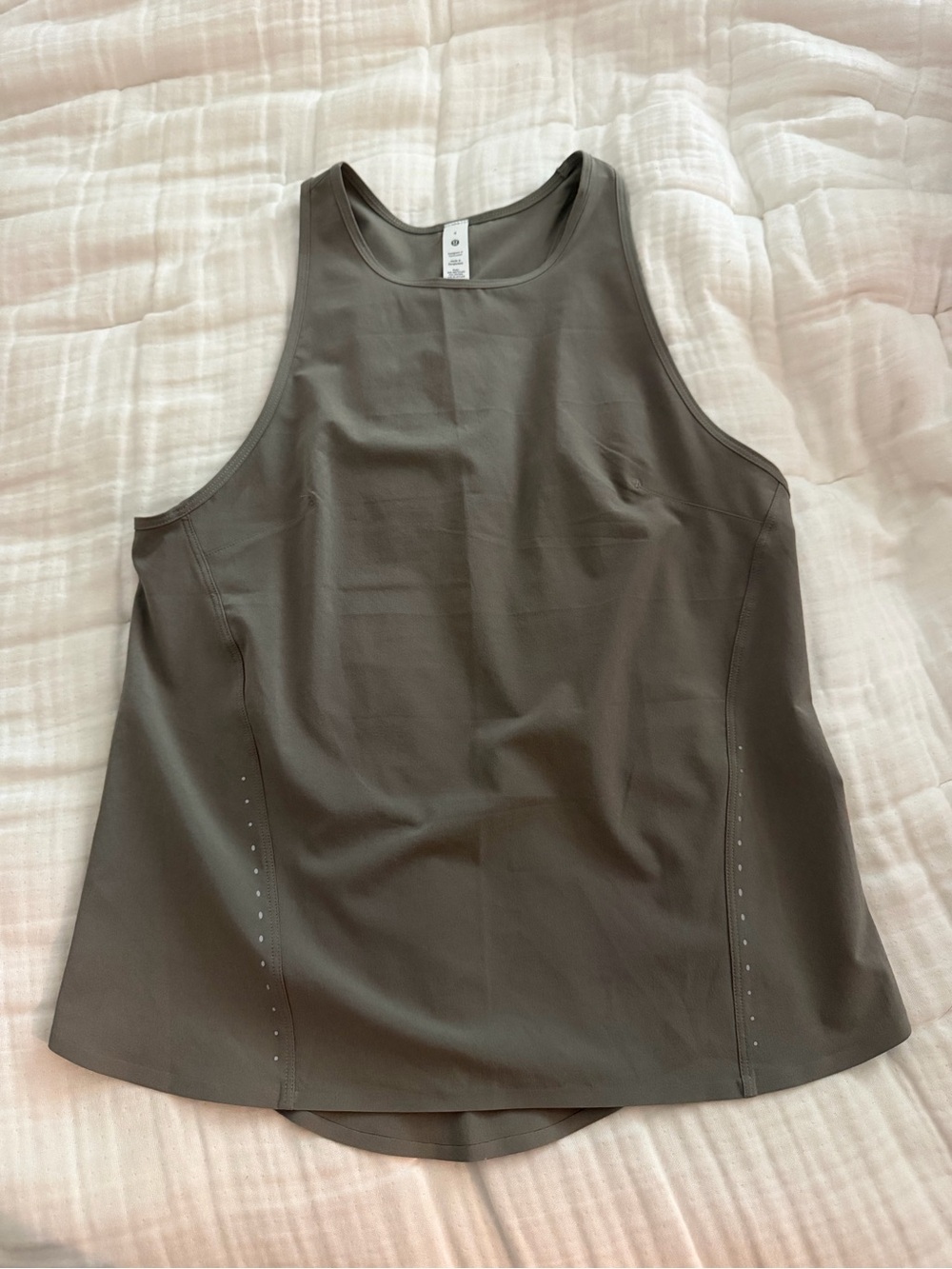 Lululemon Lightweight Stretch Run Tank Carbon Dust Size 4